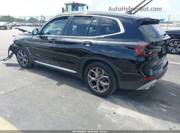 5UX43DP01N9K81653 2022 BMW X3 Black Tył lewy