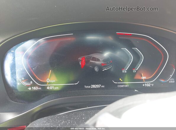 5UX43DP01N9K81653 2022 BMW X3 Black Widok tylnych siedzeń