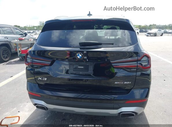 5UX43DP01N9K81653 2022 BMW X3 Black 