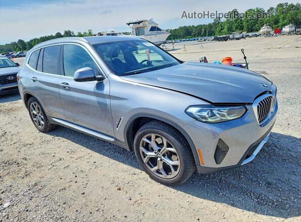 5UX43DP01R9V05803 2024 BMW X3 Gray Առջևի աջ