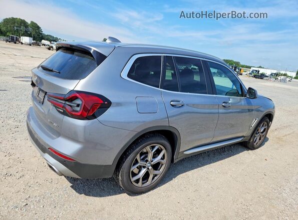5UX43DP01R9V05803 2024 BMW X3 Gray Հետևի աջ