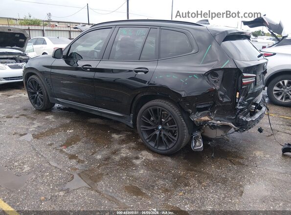 5UX43DP02R9U29959 2024 BMW X3 Black უკანა მარცხენა