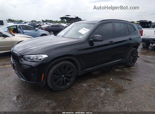 5UX43DP02R9U29959 2024 BMW X3 Black წინა მარცხენა ხედი სამი მეოთხედიდან