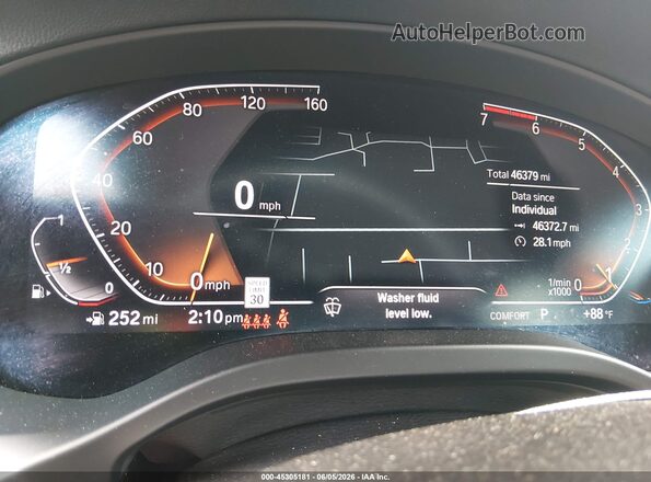 5UX43DP02R9U29959 2024 BMW X3 Black უკანა სავარძლების ხედი