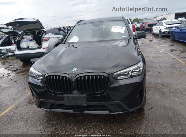 5UX43DP02R9U29959 2024 BMW X3 Black უკანა სალონის ხედი
