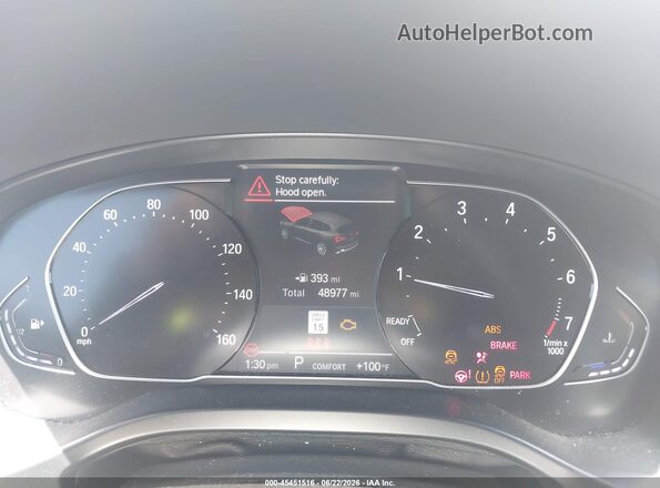 5UX43DP03N9K67205 2022 BMW X3 White Widok tylnych siedzeń