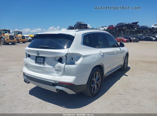 5UX43DP03N9K67205 2022 BMW X3 White Tył prawy