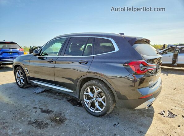 5UX43DP03N9L74996 2022 BMW X3 Black Rear left