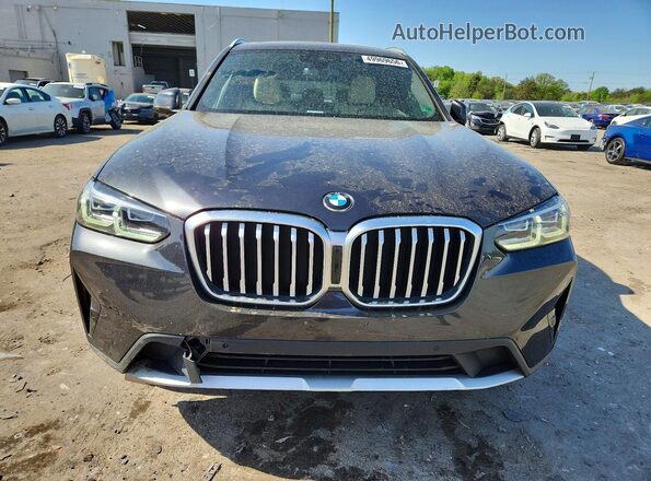 5UX43DP03N9L74996 2022 BMW X3 Black Front view