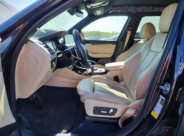 5UX43DP03N9L74996 2022 BMW X3 Black Front interior view