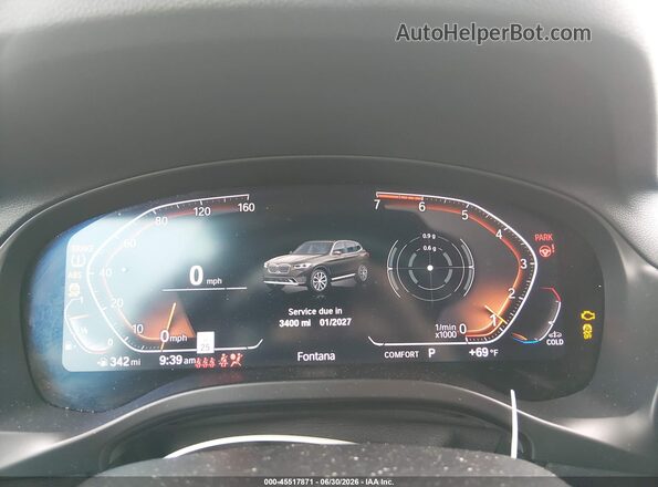 5UX43DP03N9M66030 2022 BMW X3 Черный Вид задних сидений