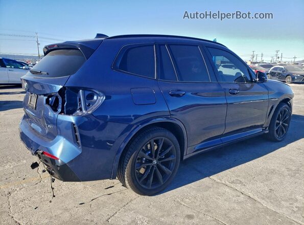 5UX43DP03R9V70314 2024 BMW X3 Blue Trasero derecho