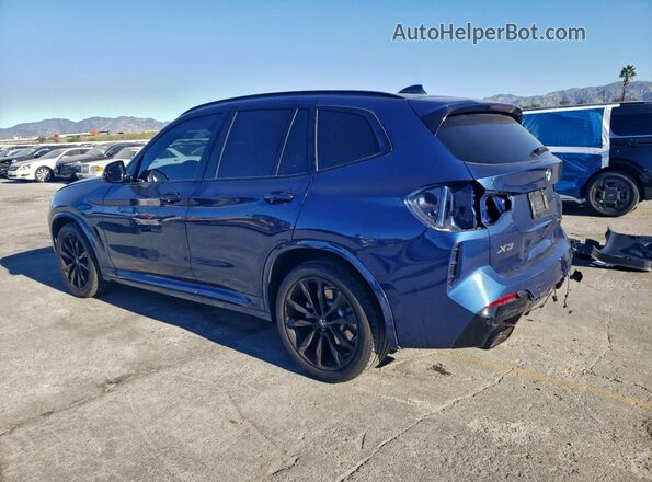 5UX43DP03R9V70314 2024 BMW X3 Blue Trasero izquierdo