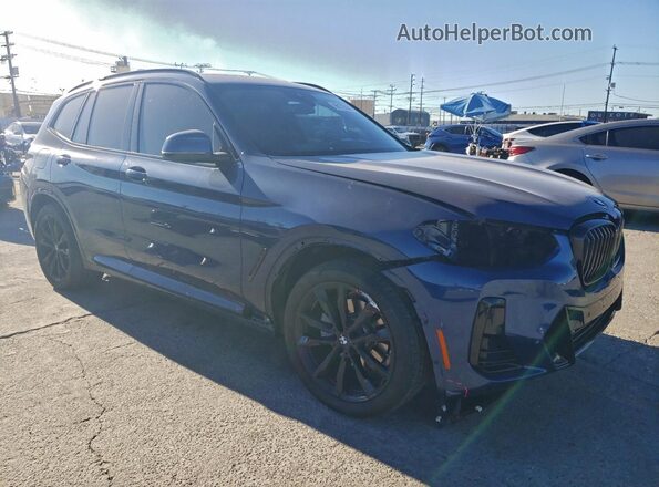 5UX43DP03R9V70314 2024 BMW X3 Blue Delantero derecho