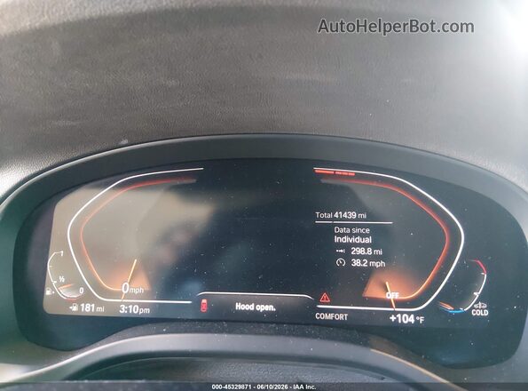 5UX43DP04N9M92345 2022 BMW X3 Blue Հետևի նստատեղերի տեսք