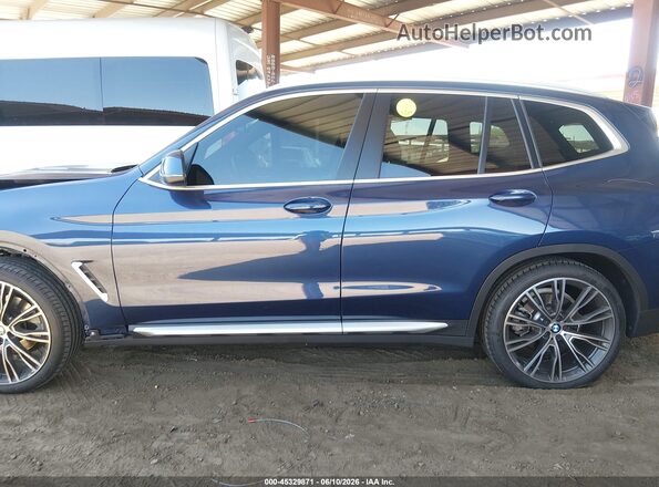 5UX43DP04N9M92345 2022 BMW X3 Blue Սալոնի 360 աստիճան տեսք