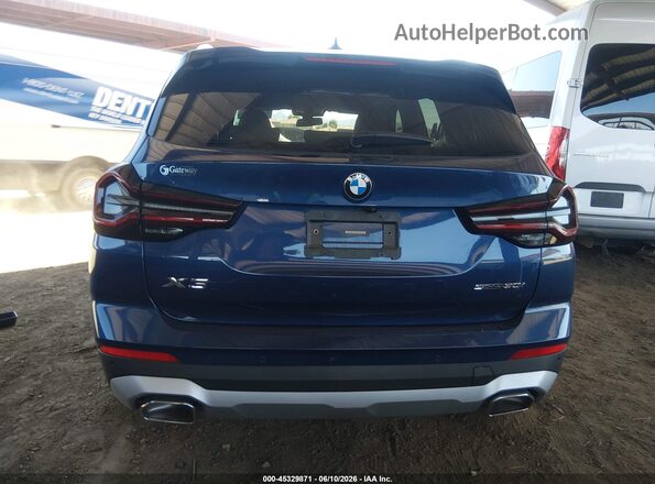 5UX43DP04N9M92345 2022 BMW X3 Blue 