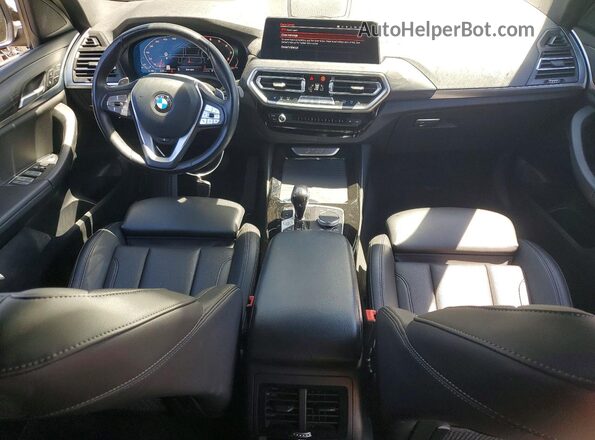 5UX43DP04P9S81519 2023 BMW X3 Black Dashboard view