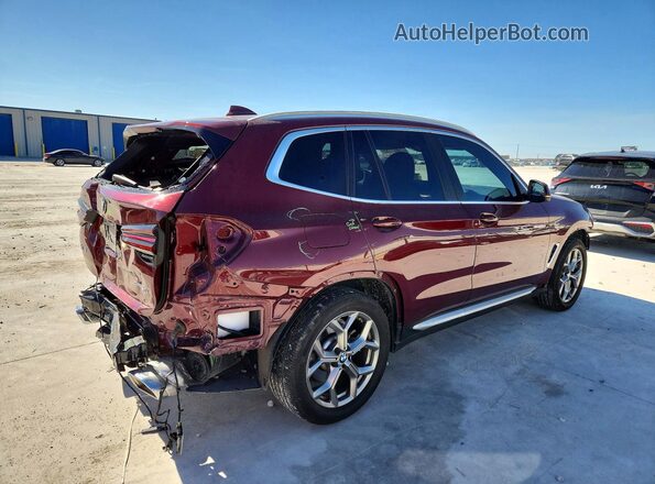 5UX43DP04R9T66332 2024 BMW X3 Red Задня права чверть