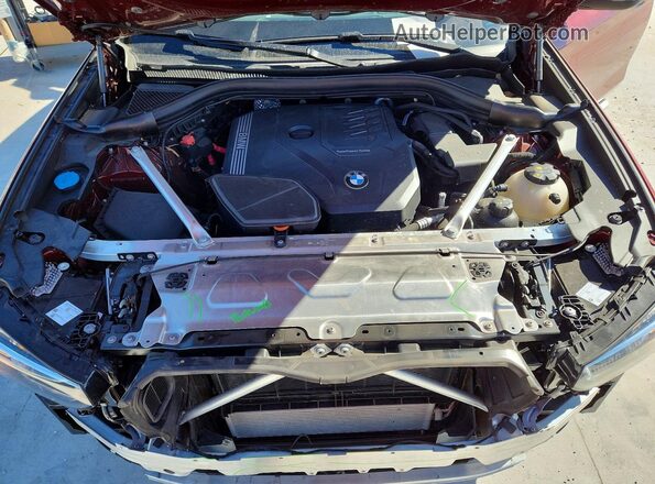 5UX43DP04R9T66332 2024 BMW X3 Red Вид підкапотного простору