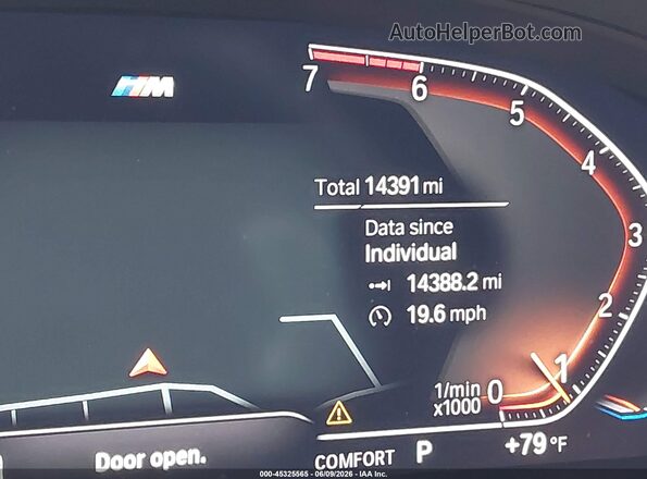 5UX43DP04R9W24249 2024 BMW X3 Black Vista de los asientos traseros