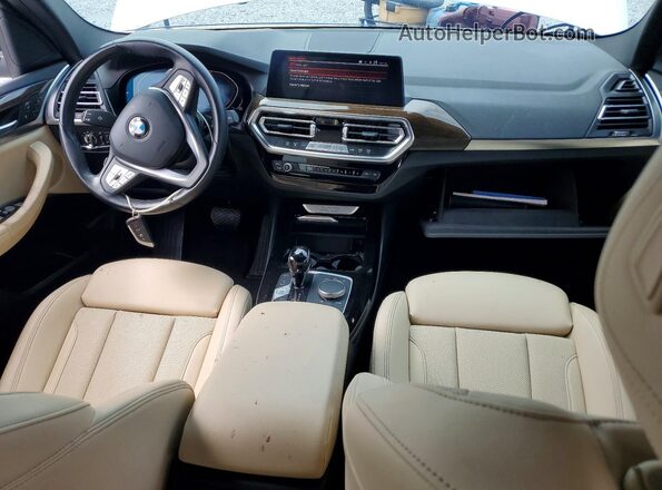 5UX43DP05P9N75575 2023 BMW X3 White წინა პანელის ხედი