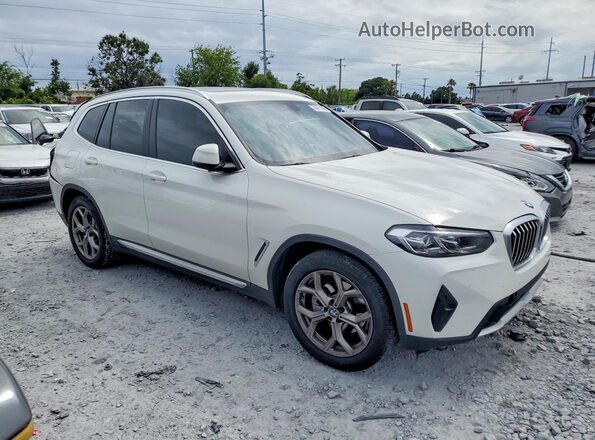 5UX43DP05P9N75575 2023 BMW X3 White წინა მარჯვენა