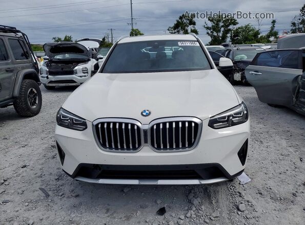 5UX43DP05P9N75575 2023 BMW X3 White წინა ხედი