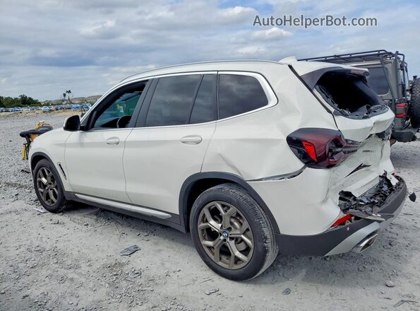 5UX43DP05P9N75575 2023 BMW X3 White უკანა მარცხენა