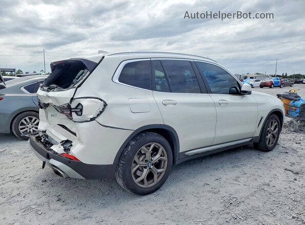 5UX43DP05P9N75575 2023 BMW X3 White უკანა მარჯვენა