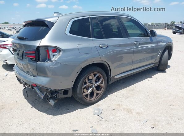 5UX43DP05P9S82825 2023 BMW X3 Gray Հետևի աջ