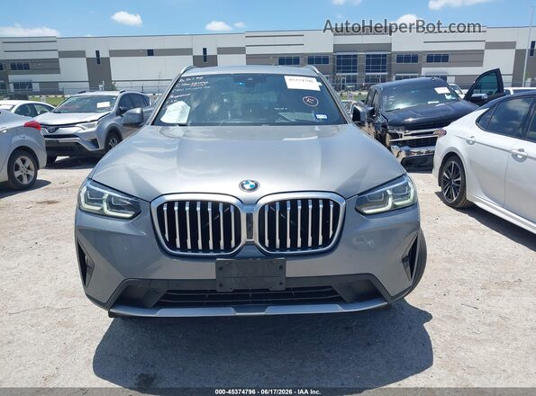 5UX43DP05P9S82825 2023 BMW X3 Gray Սարքավորումների վահանակի տեսք