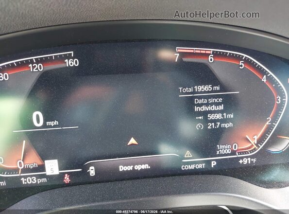 5UX43DP05P9S82825 2023 BMW X3 Gray Հետևի նստատեղերի տեսք