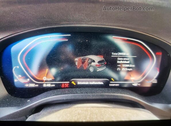 5UX43DP05R9U50157 2024 BMW X3 Blue Vista del cuadro de instrumentos