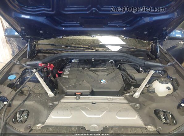 5UX43DP05R9V12527 2024 BMW X3 Синий Вид сзади