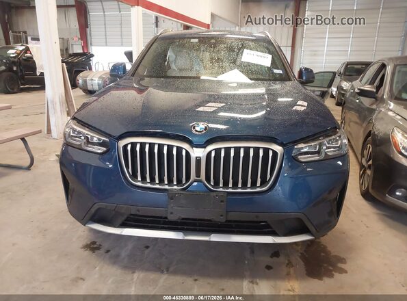 5UX43DP05R9V12527 2024 BMW X3 Синий Вид панели приборов
