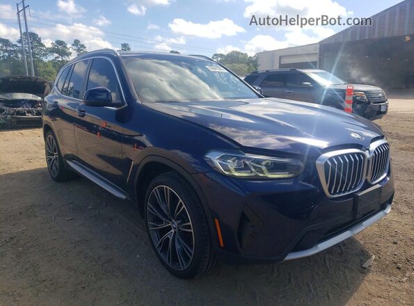 5UX43DP06P9N51205 2023 BMW X3 Синий 