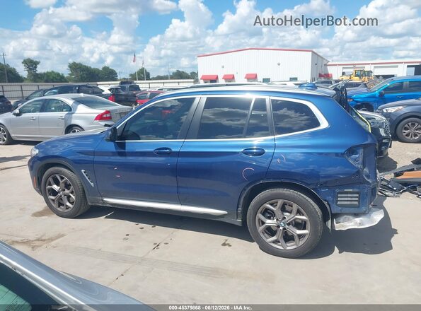 5UX43DP07N9L57814 2022 BMW X3 Синий 