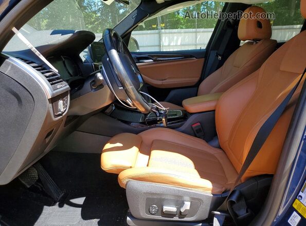 5UX43DP08N9H43161 2022 BMW X3 Blue Front interior view