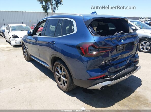 5UX43DP08P9P14503 2023 BMW X3 Blue Задня ліва чверть
