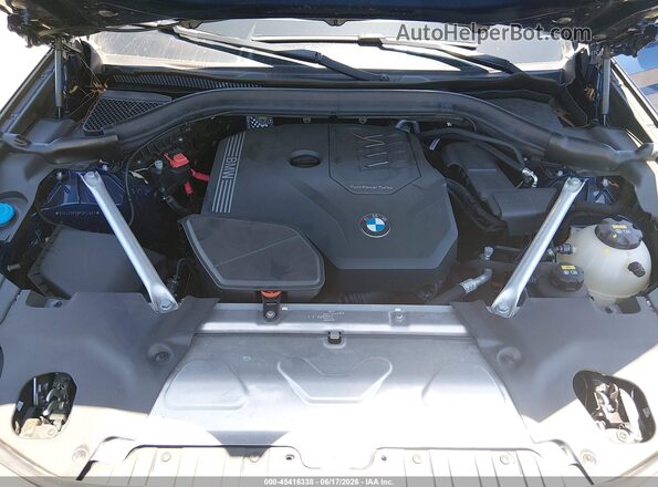 5UX43DP08P9P14503 2023 BMW X3 Blue Вид ззаду