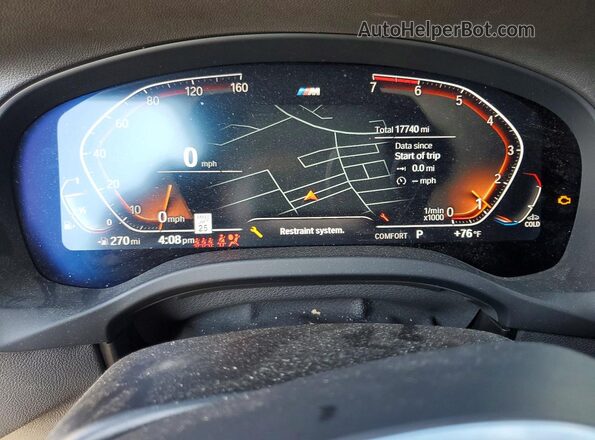 5UX43DP08R9W41314 2024 BMW X3 White ხელსაწყოთა პანელის ხედი
