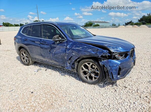5UX43DP09N9K62624 2022 BMW X3 Blue 