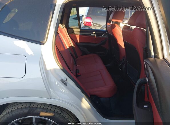 5UX43DP09N9K73557 2022 BMW X3 White Widok naklejki z numerem VIN