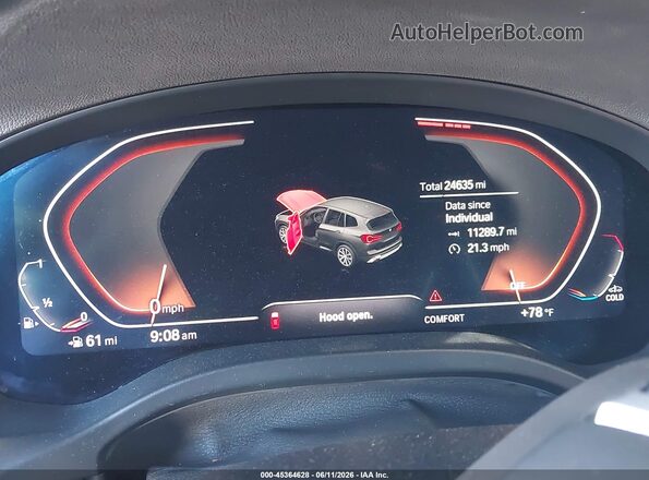 5UX43DP09N9K88544 2022 BMW X3 White 