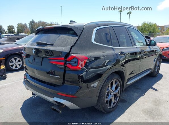 5UX43DP0XR9U57802 2024 BMW X3 Черный Задняя правая четверть