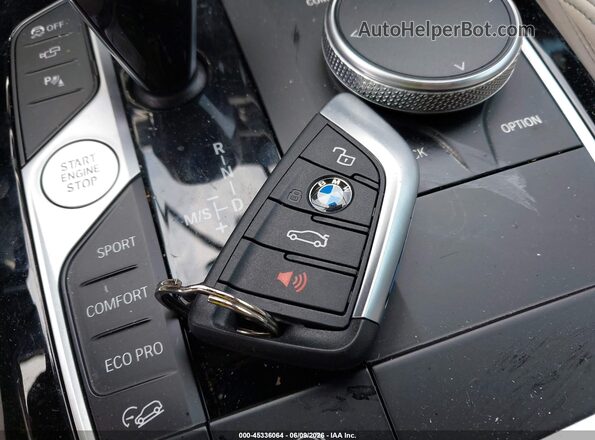5UX43DT04P9P82450 2023 BMW X4 Blue Առջևի վահանակի տեսք