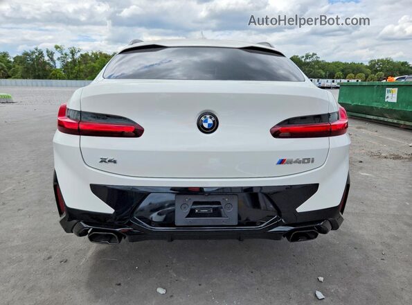 5UX43DT0XS9X68691 2025 BMW X4 White Widok z tyłu