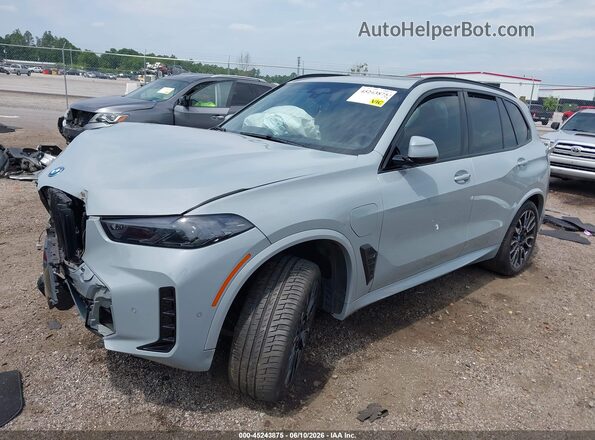 5UX43EU05R9U20781 2024 BMW X5 Gray Առջևի ձախ երեք քառորդ տեսարան