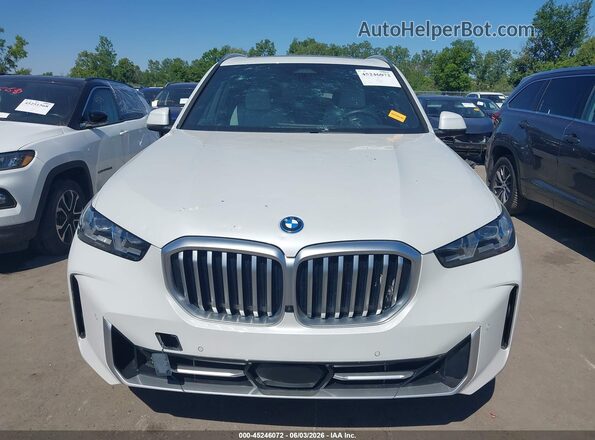 5UX43EU07R9V06870 2024 BMW X5 White Вид щитка приладів